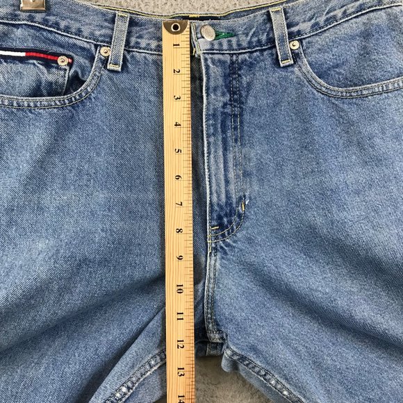 Vintage Tommy Hilfiger Jeans Women's 11/30 Flag Patch High Rise Mom Denim - Picture 6 of 10